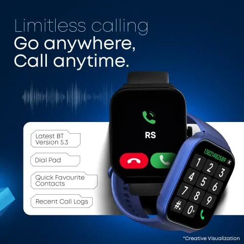 Fastrack New Limitless FS1 Smart Watch|Biggest 1.95" Horizon Curve Display|SingleSync BT Calling v5.3|Built-in Alexa|Upto 5 Day Battery|ATS Chipset with Zero Lag|100  Sports Modes|150  Watchfaces