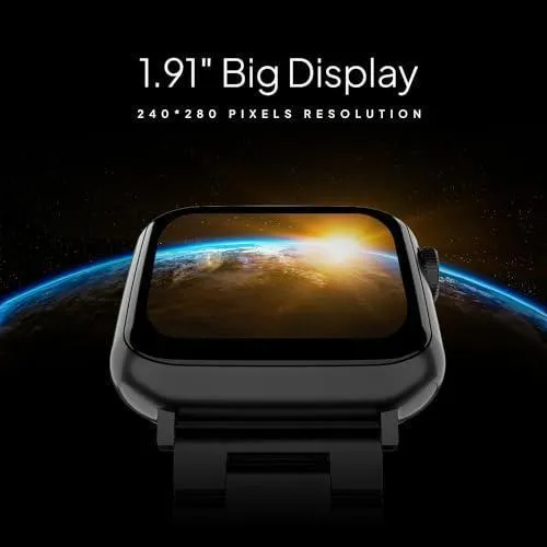 Fire-Boltt Lumos Stainless Steel Luxury Smart Watch with 1.91” Large Display, Bluetooth Calling, Voice Assistant, 100  Sports Modes