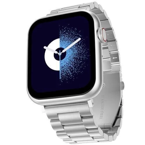 Fire-Boltt Lumos Stainless Steel Luxury Smart Watch with 1.91” Large Display, Bluetooth Calling, Voice Assistant, 100  Sports Modes