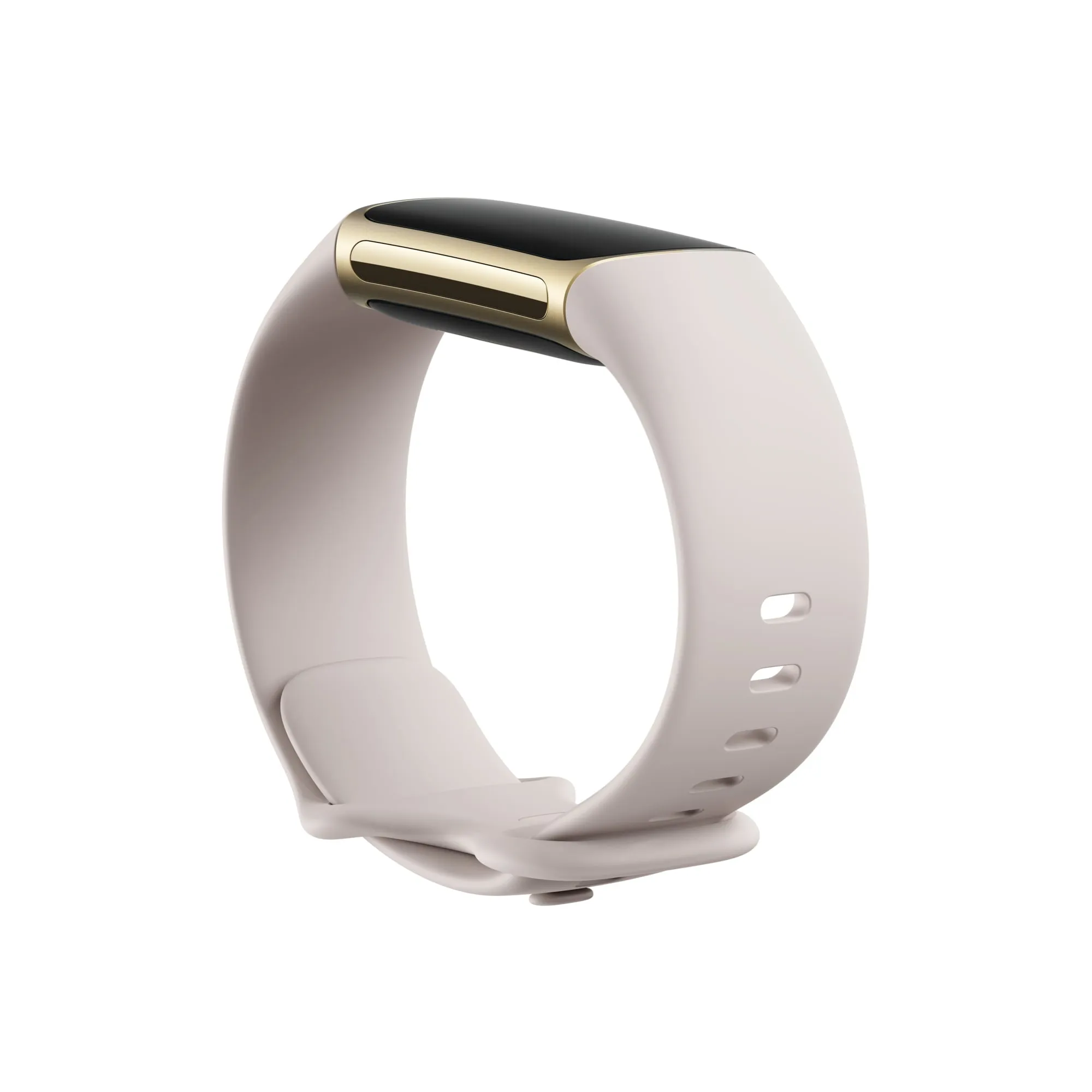 Fitbit Charge 5 Fitness Tracker - Lunar White/Soft Gold Stainless Steel