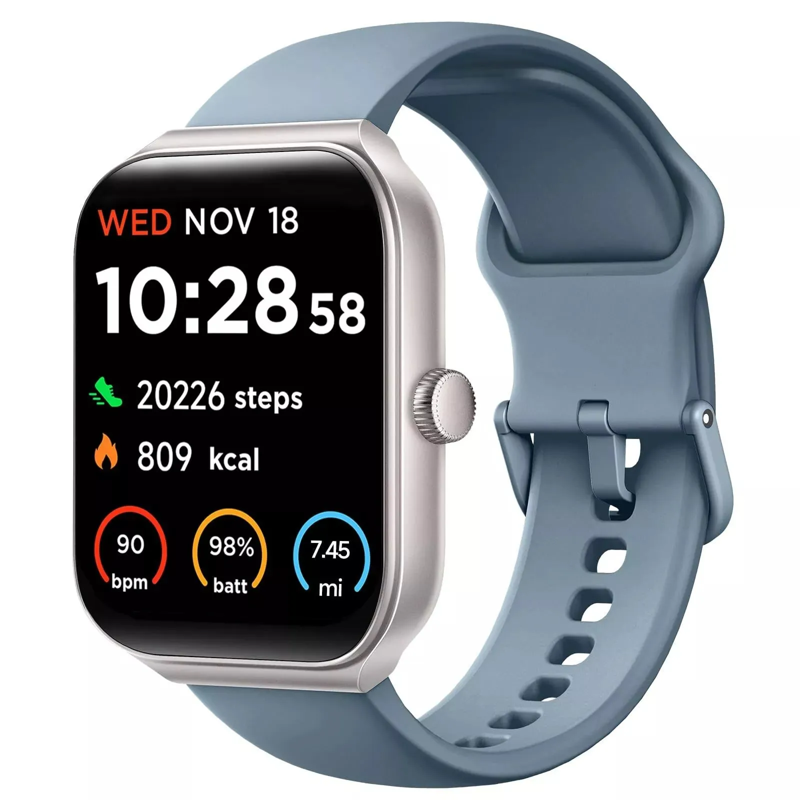 Fitness Bluetooth HealthWatch For IOS & Android (All-In-One)