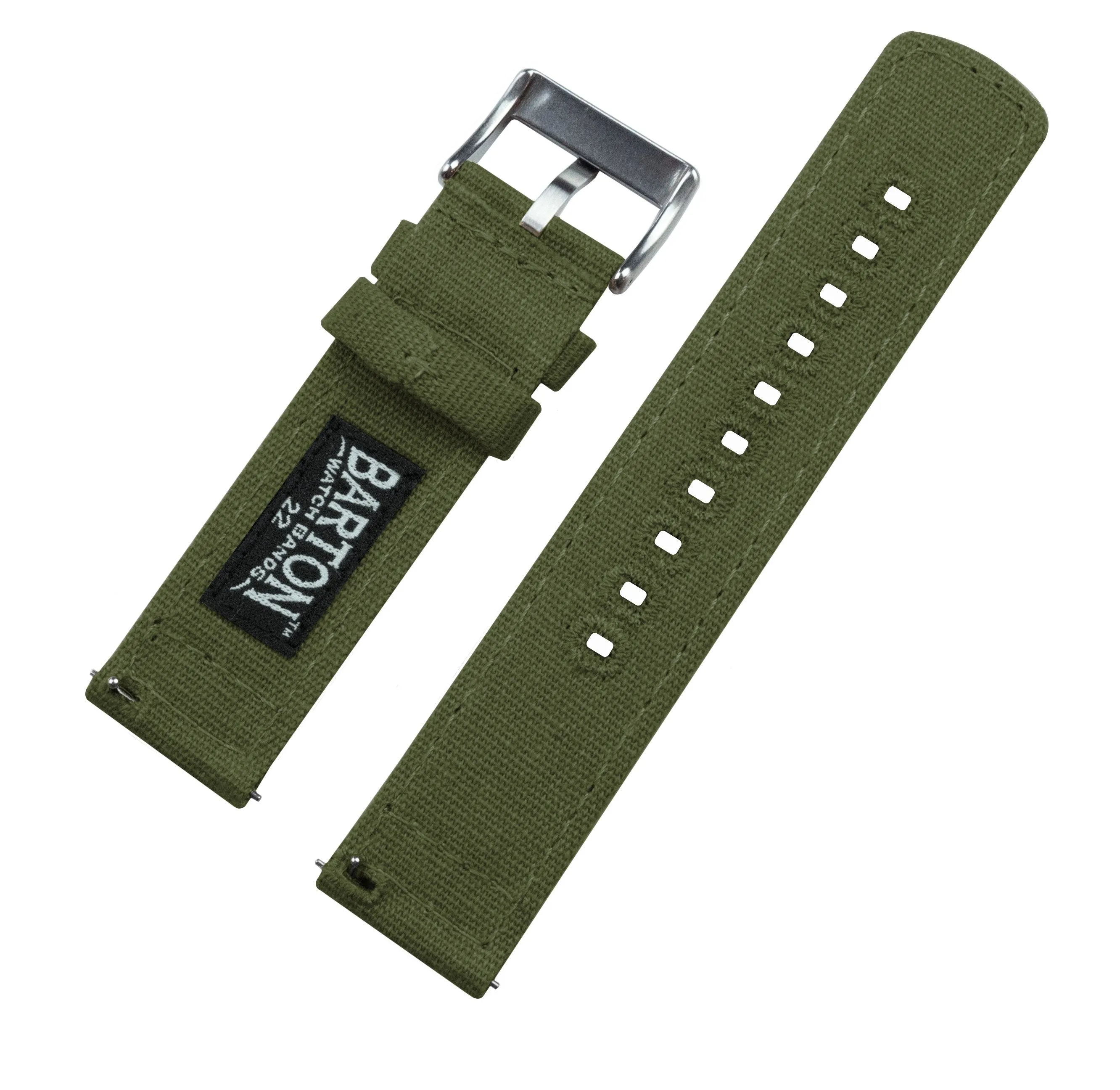Fossil Gen 5 Army Green Canvas Watch Band