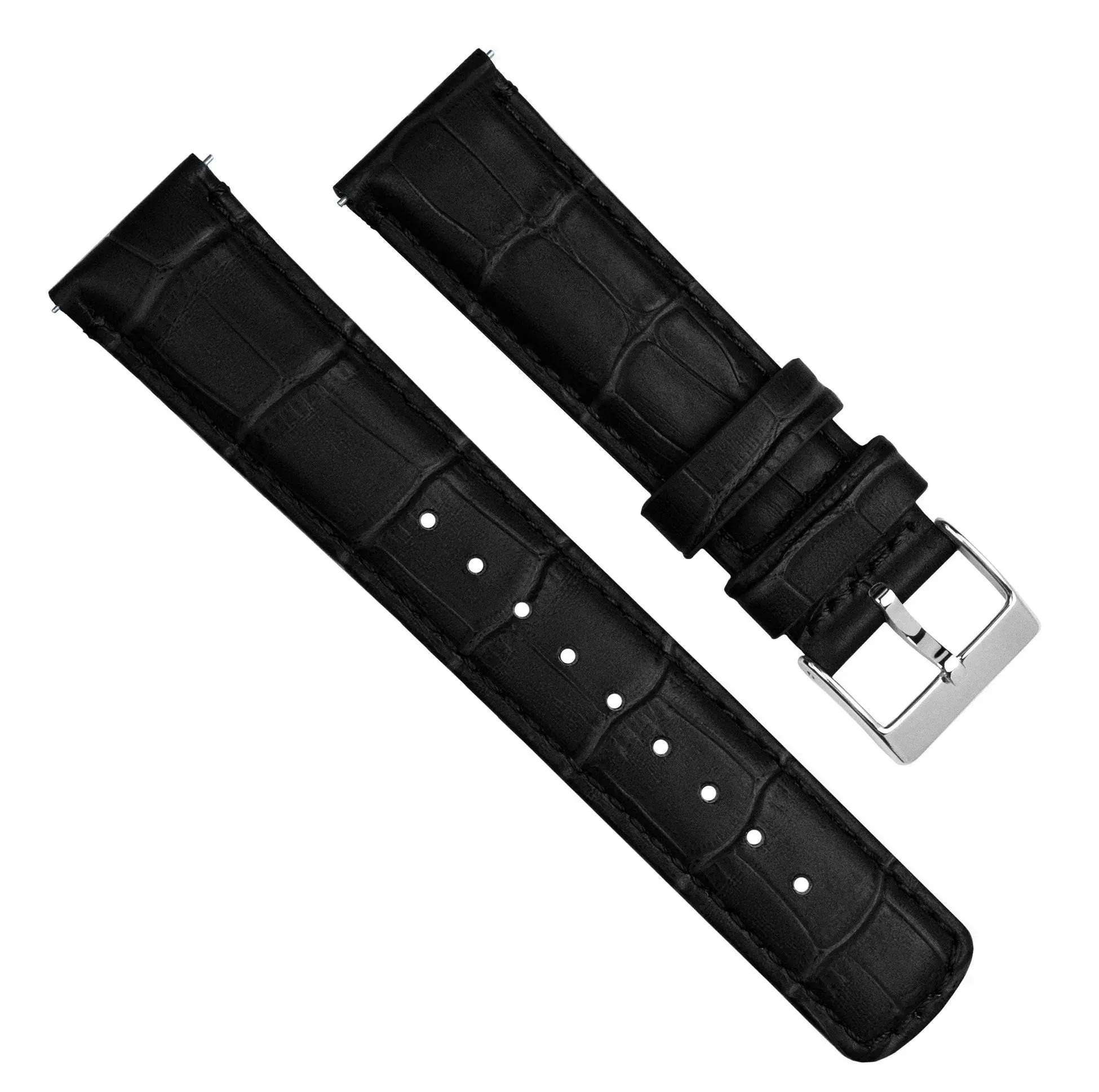 Fossil Gen 5 Black Alligator Grain Leather Watch Band