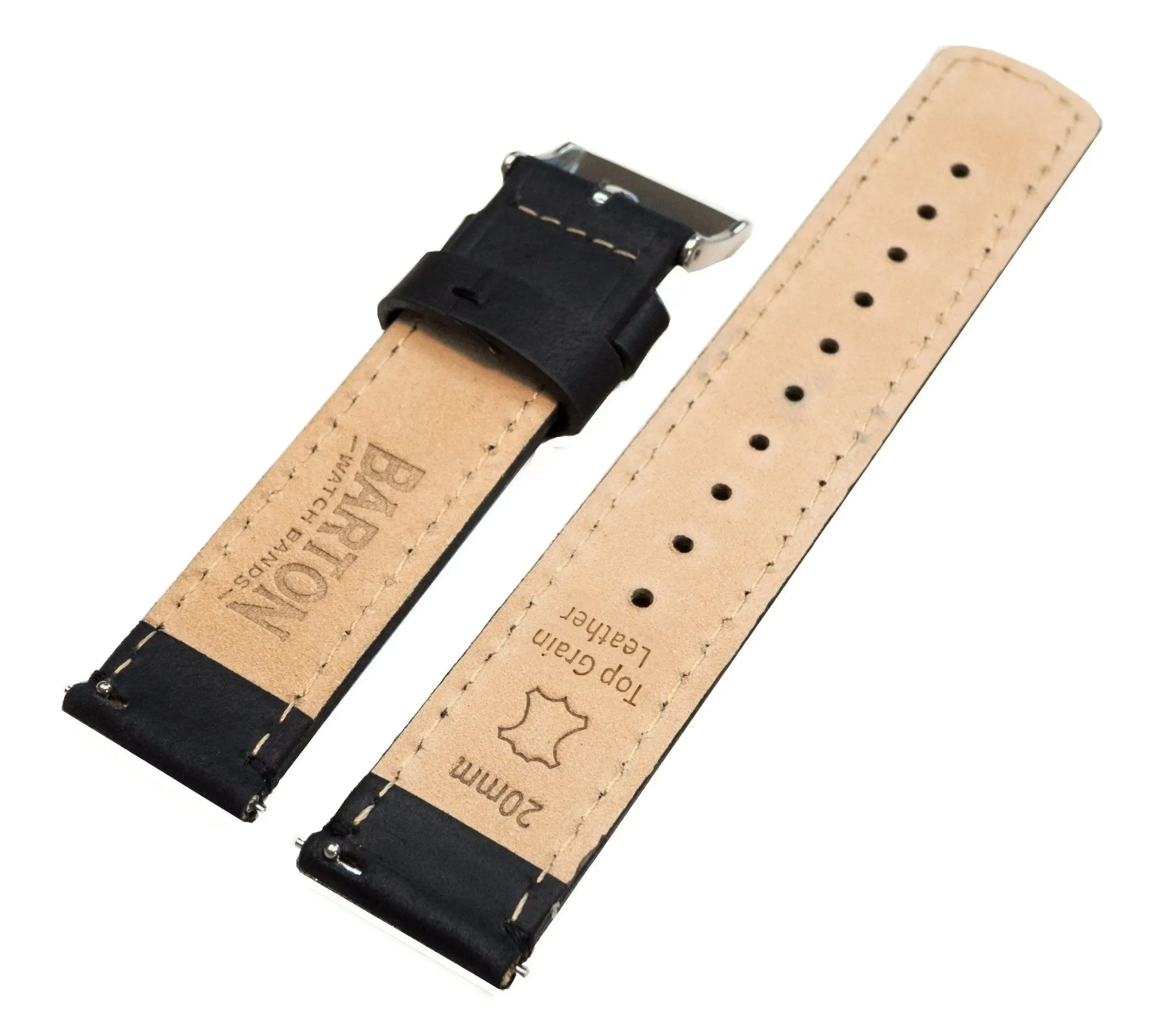 Fossil Gen 5 Black Alligator Grain Leather Watch Band