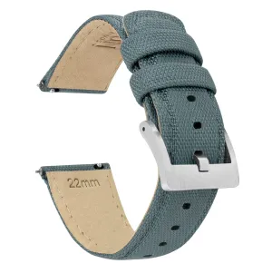 Fossil Gen 5 Sailcloth Quick Release Slate Grey Watch Band