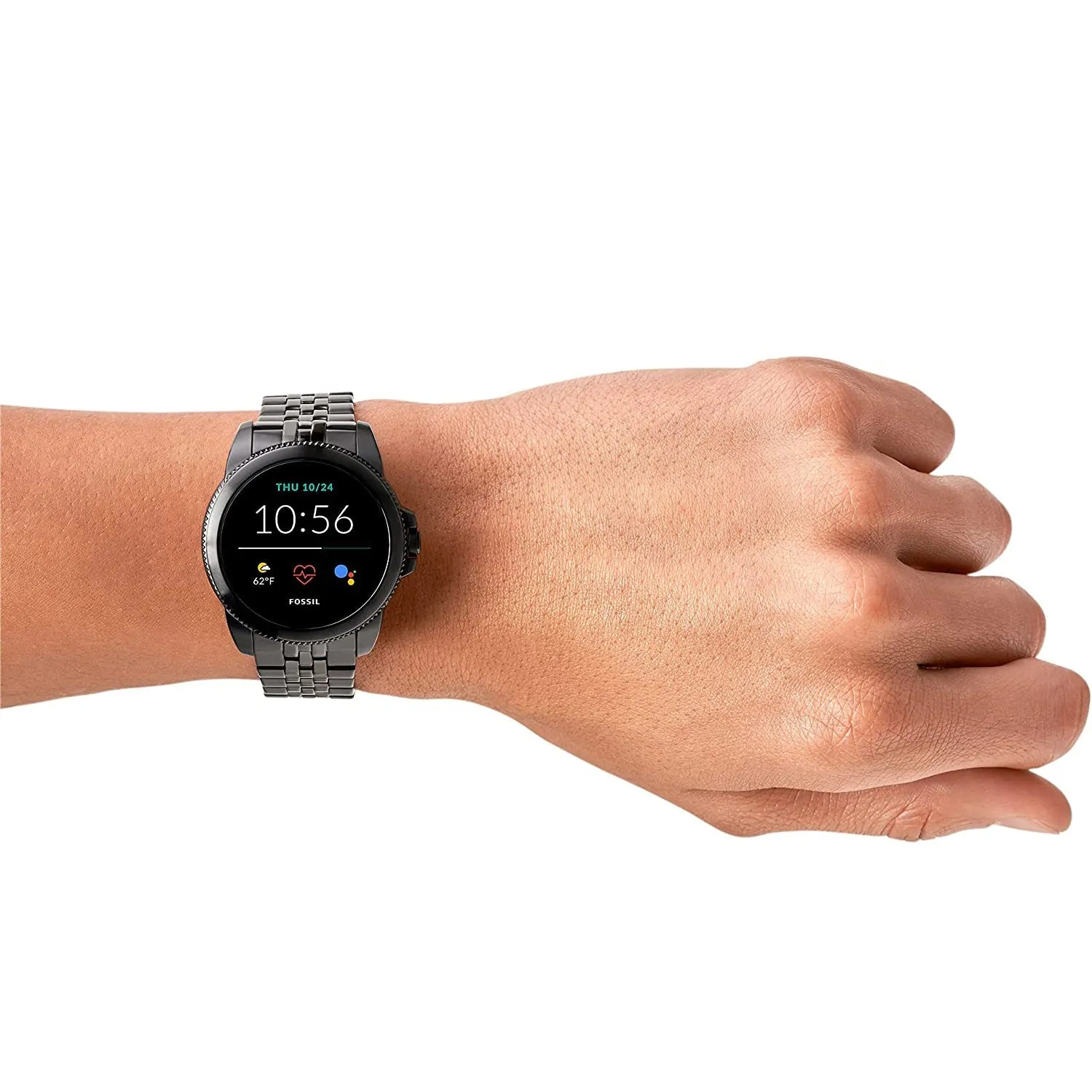 Fossil Men's Gen 5E 44mm Stainless Steel Touchscreen Smartwatch with Alexa