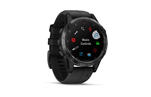 Garmin Fenix 5 Plus Smartwatches, Sapphire, Black w/Black Band