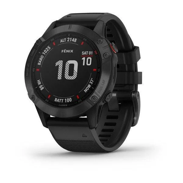 Garmin Fenix 6 Pro Editions Black with Black Band 47mm