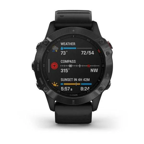 Garmin Fenix 6 Pro Editions Black with Black Band 47mm