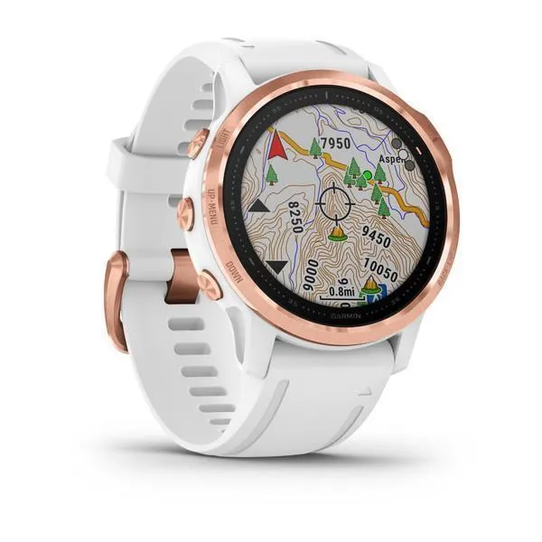 Garmin Fenix 6S Pro Rose Gold with White Band 42mm