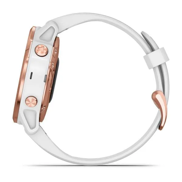 Garmin Fenix 6S Pro Rose Gold with White Band 42mm