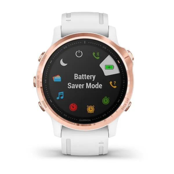 Garmin Fenix 6S Pro Rose Gold with White Band 42mm