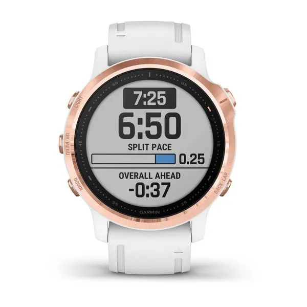 Garmin Fenix 6S Pro Rose Gold with White Band 42mm