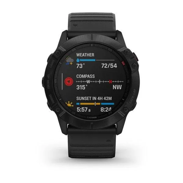 Garmin Fenix 6X Pro Black with Black Band 51mm