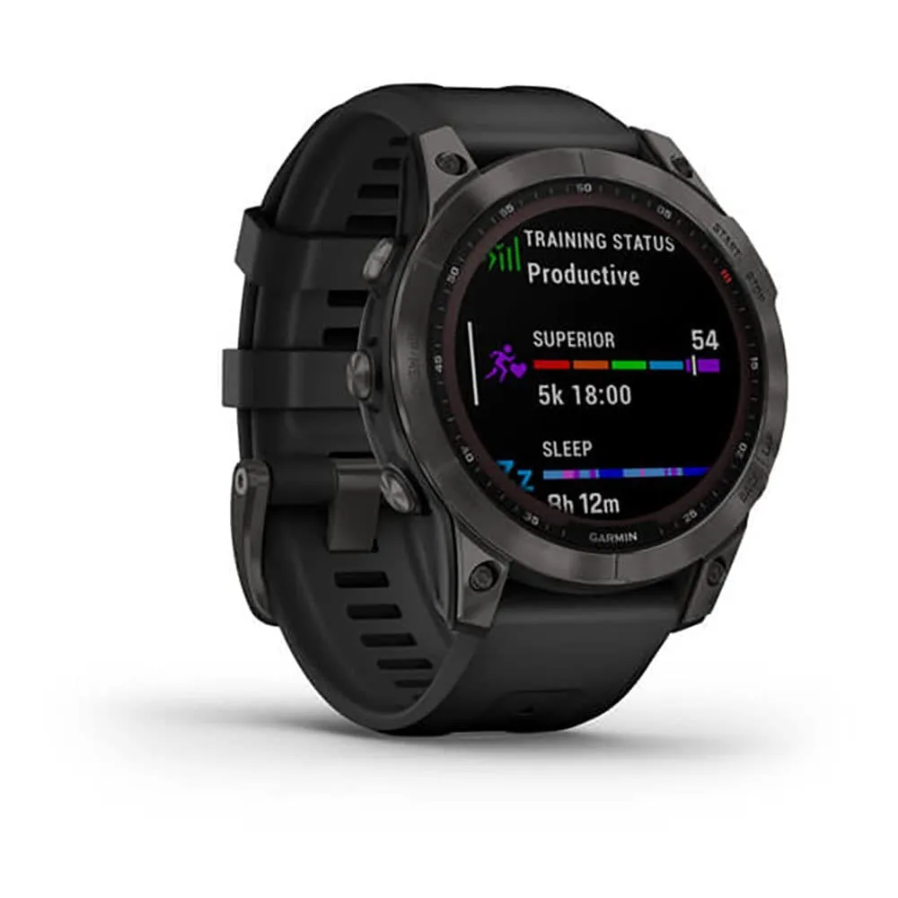 Garmin Fenix 7 Sapphire Solar 47 mm, Slate Grey/Black (010-02540-21)
