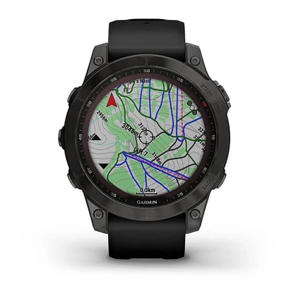 Garmin Fenix 7 Sapphire Solar 47 mm, Slate Grey/Black (010-02540-21)