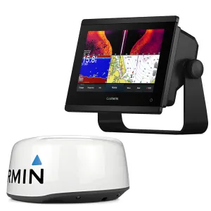 Garmin GPSMAP 743xsv Combo GPS/Fishfinder - Preloaded US Canada Bahamas BlueChart g3 - LakeV g3 w/GMR 18 HD 