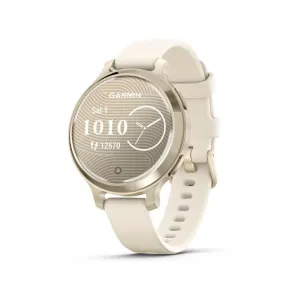 Garmin Lily 2 Smartwatch – Cream Gold with Coconut Silicone Band