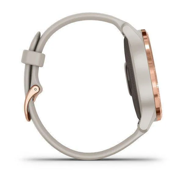 Garmin Venu GPS SmartWatch Light Sand with Rose-Gold Hardware