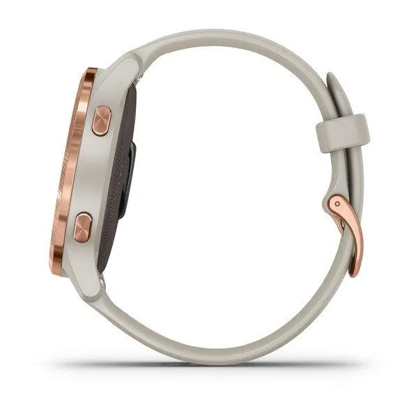 Garmin Venu GPS SmartWatch Light Sand with Rose-Gold Hardware