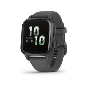 Garmin Venu Sq 2 - Slate Bezel with Shadow Gray Case and Silicone Band  WAT9013226