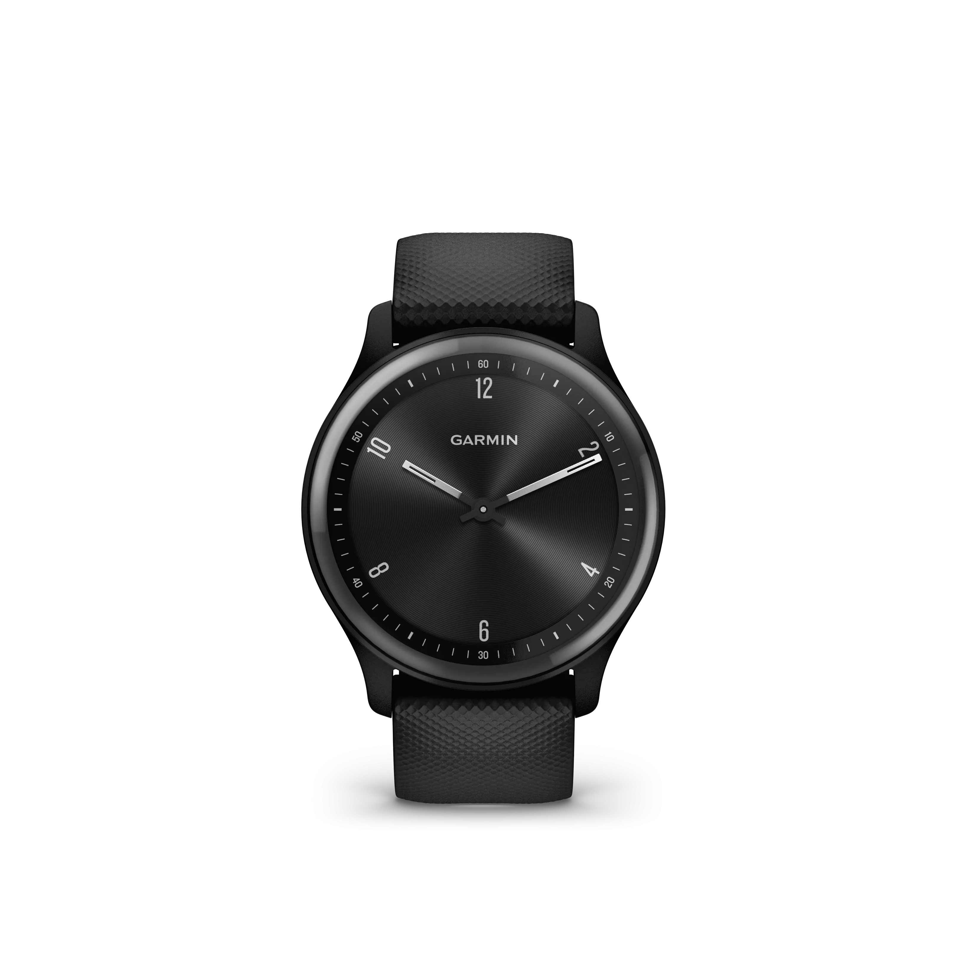 Garmin Vivomove Sport Black Smart Watch With Silicone Band