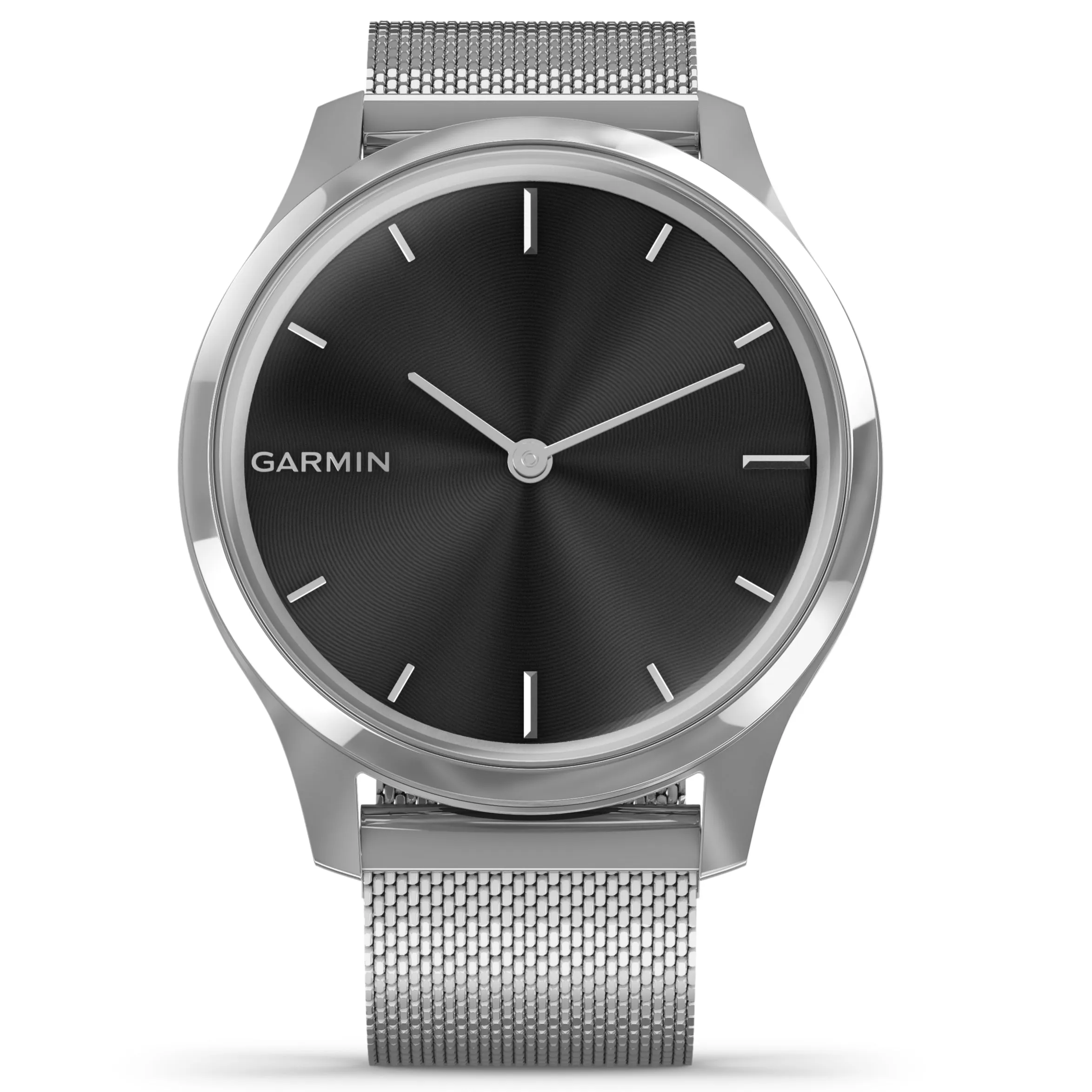 Garmin Vívomove® Luxe Silver Case with Silver Milanese Band 010-02241-03