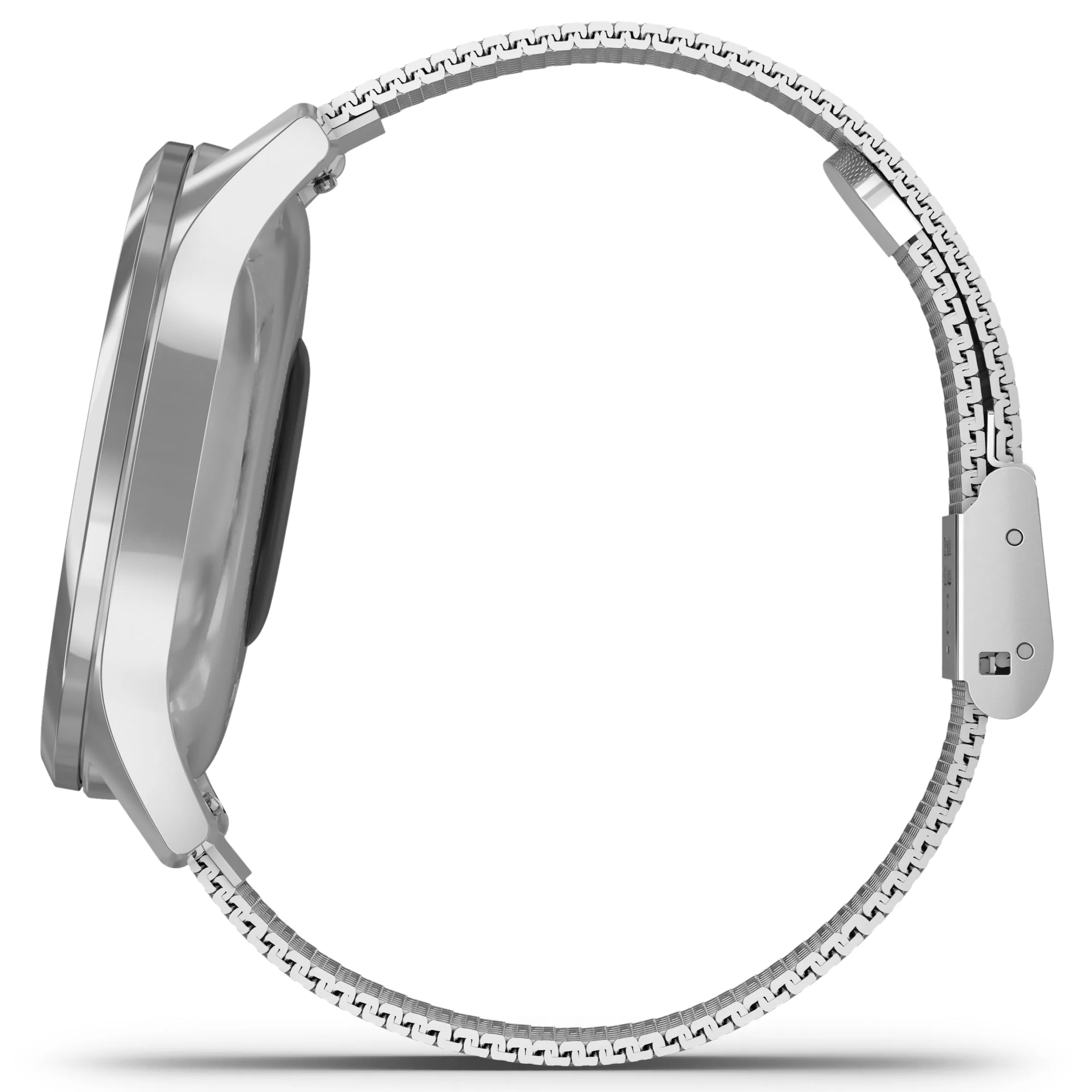 Garmin Vívomove® Luxe Silver Case with Silver Milanese Band 010-02241-03