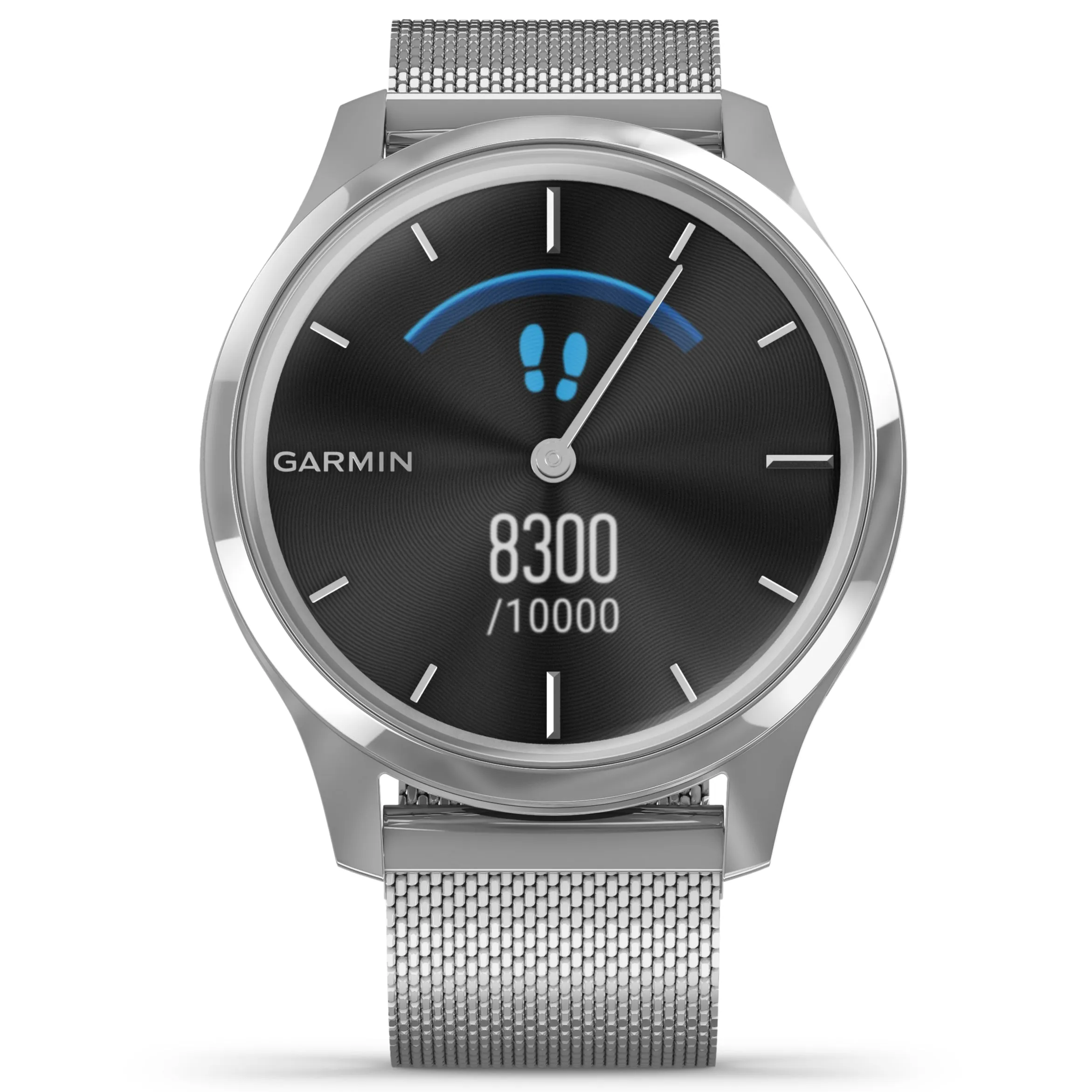 Garmin Vívomove® Luxe Silver Case with Silver Milanese Band 010-02241-03