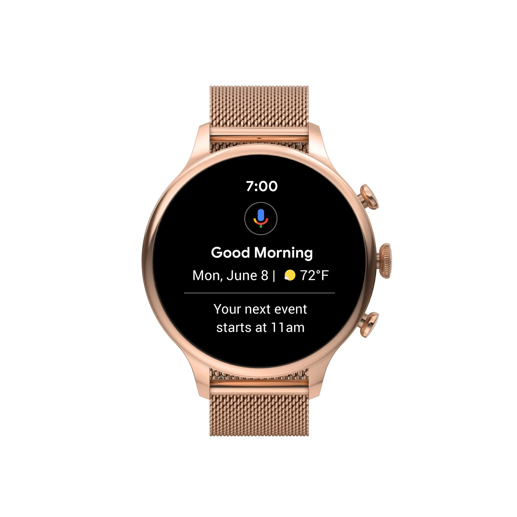Gen 6 Smartwatch Rose Gold-Tone Stainless Steel Mesh