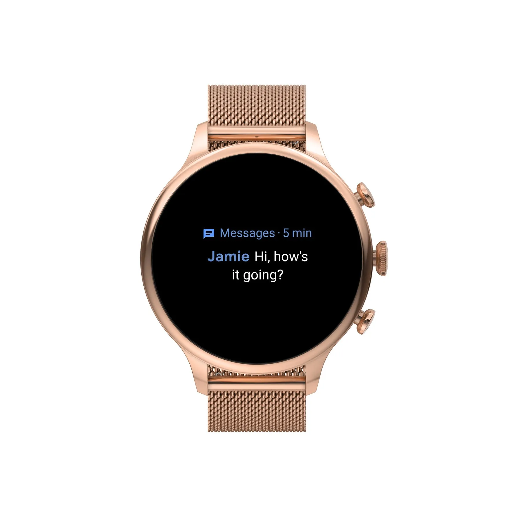 Gen 6 Smartwatch Rose Gold-Tone Stainless Steel Mesh