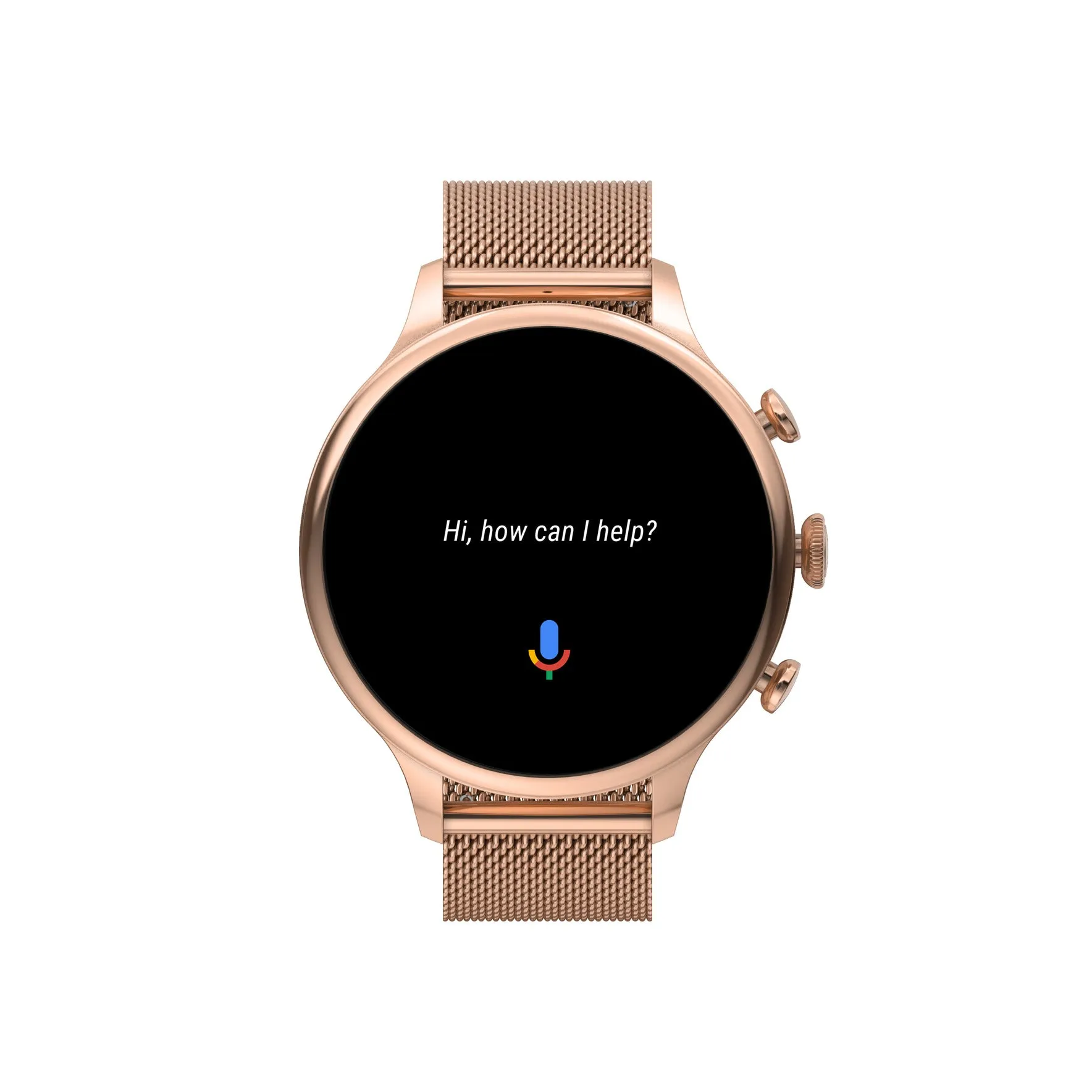 Gen 6 Smartwatch Rose Gold-Tone Stainless Steel Mesh