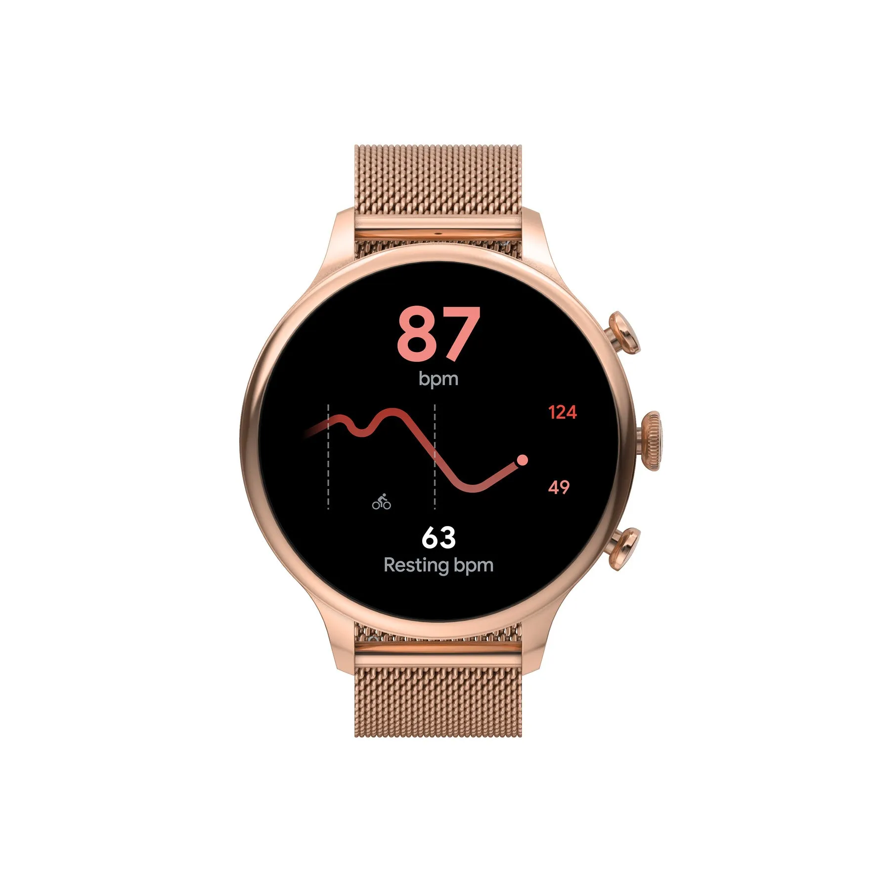 Gen 6 Smartwatch Rose Gold-Tone Stainless Steel Mesh