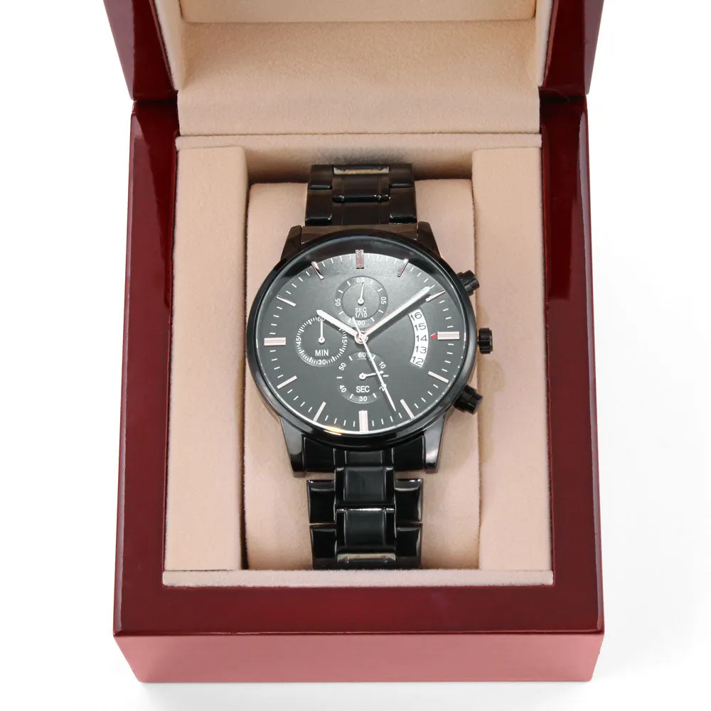 Gift For Him - Engraved Watch - You Make Me A Better Person