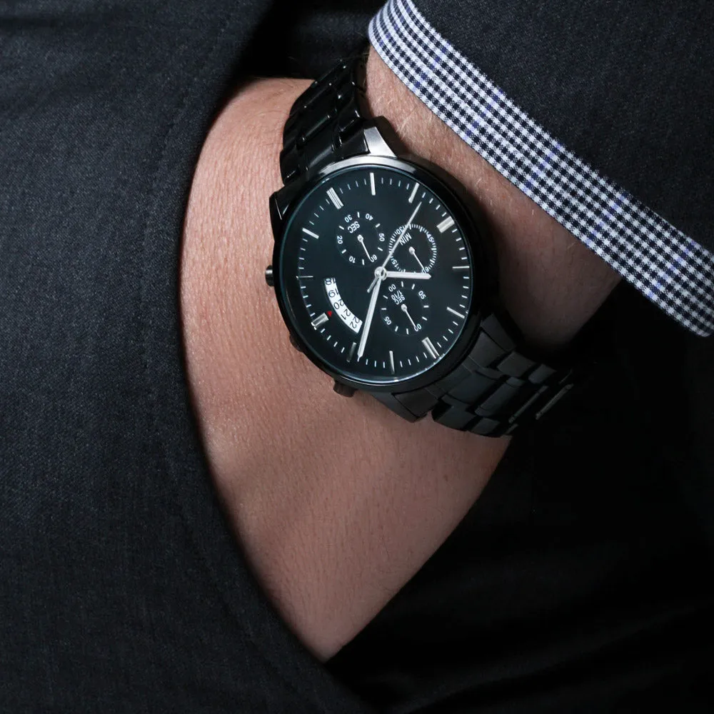 Gift For Him - Engraved Watch - You Make Me A Better Person