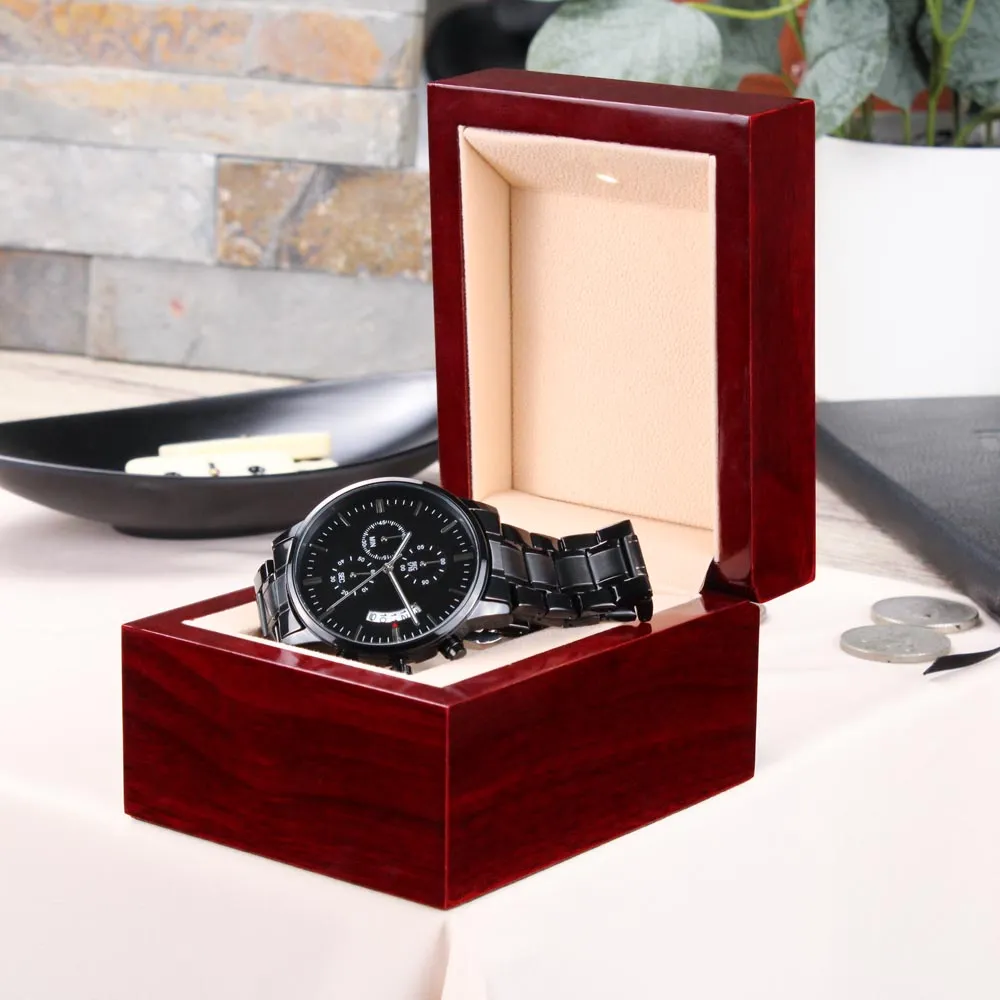 Gift For Him - Engraved Watch - You Make Me A Better Person
