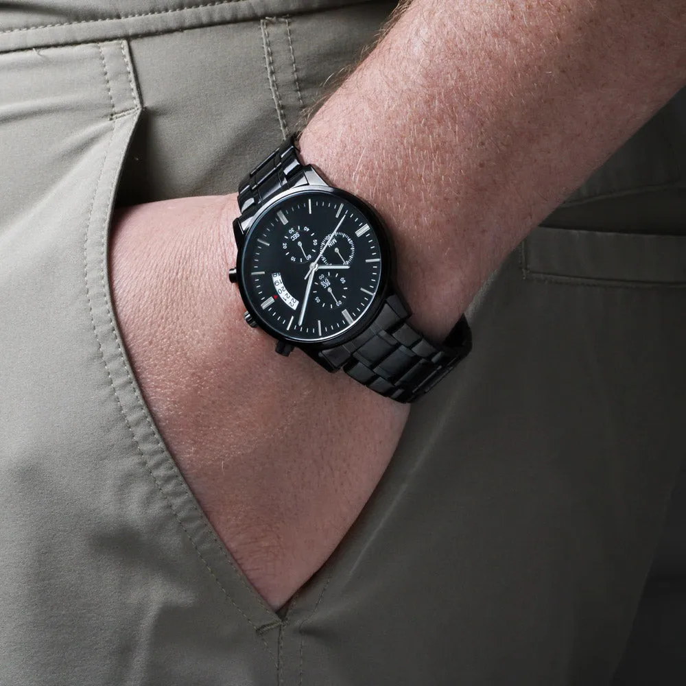 Gift For Him - Engraved Watch - You Make Me A Better Person