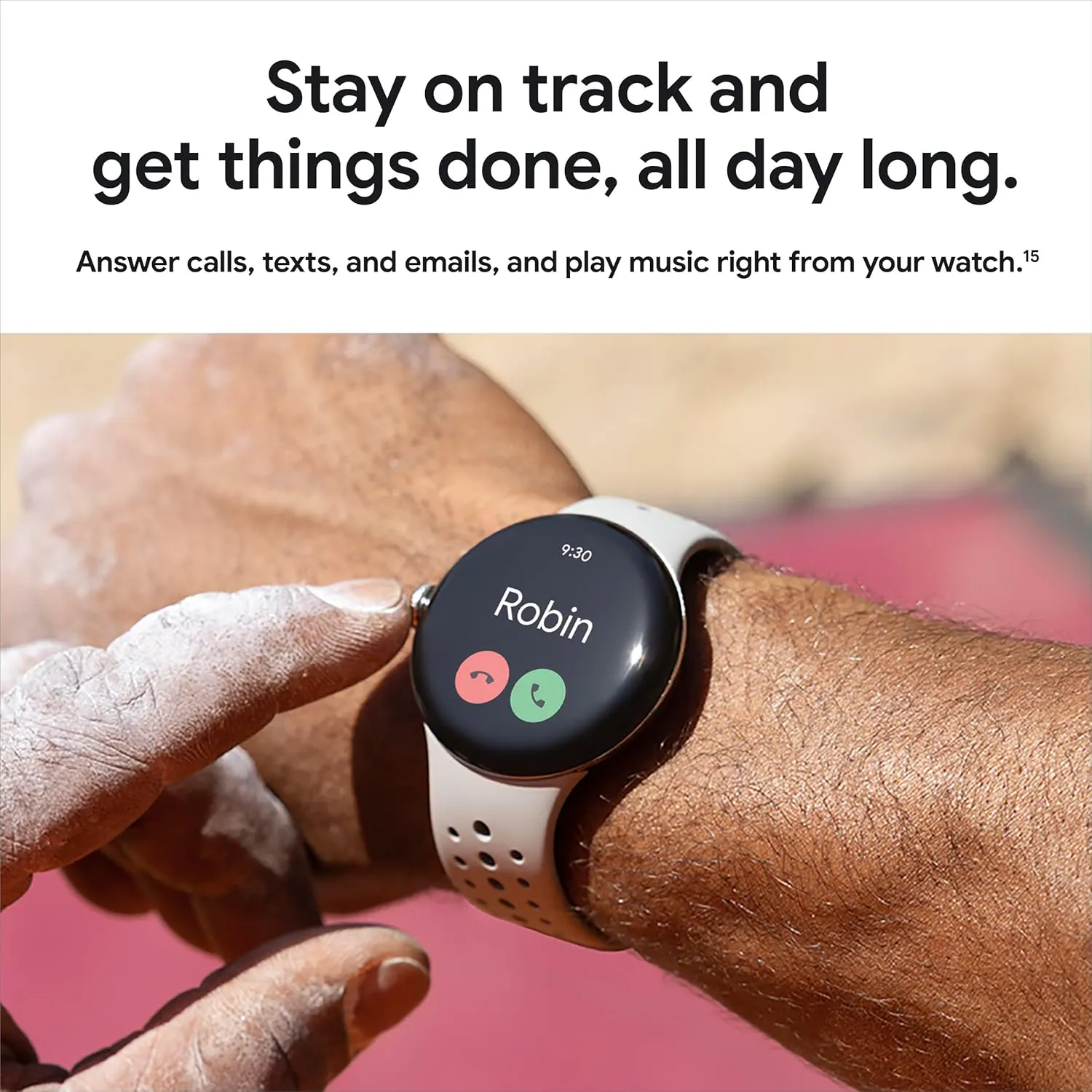 Google Pixel Watch 2 (Previous Model) with the Best of Fitbit - Heart Rate Tracking, Stress Management, Safety Features - Android Smartwatch - Champagne Gold Aluminum Case - Hazel Active Band - Wi-Fi