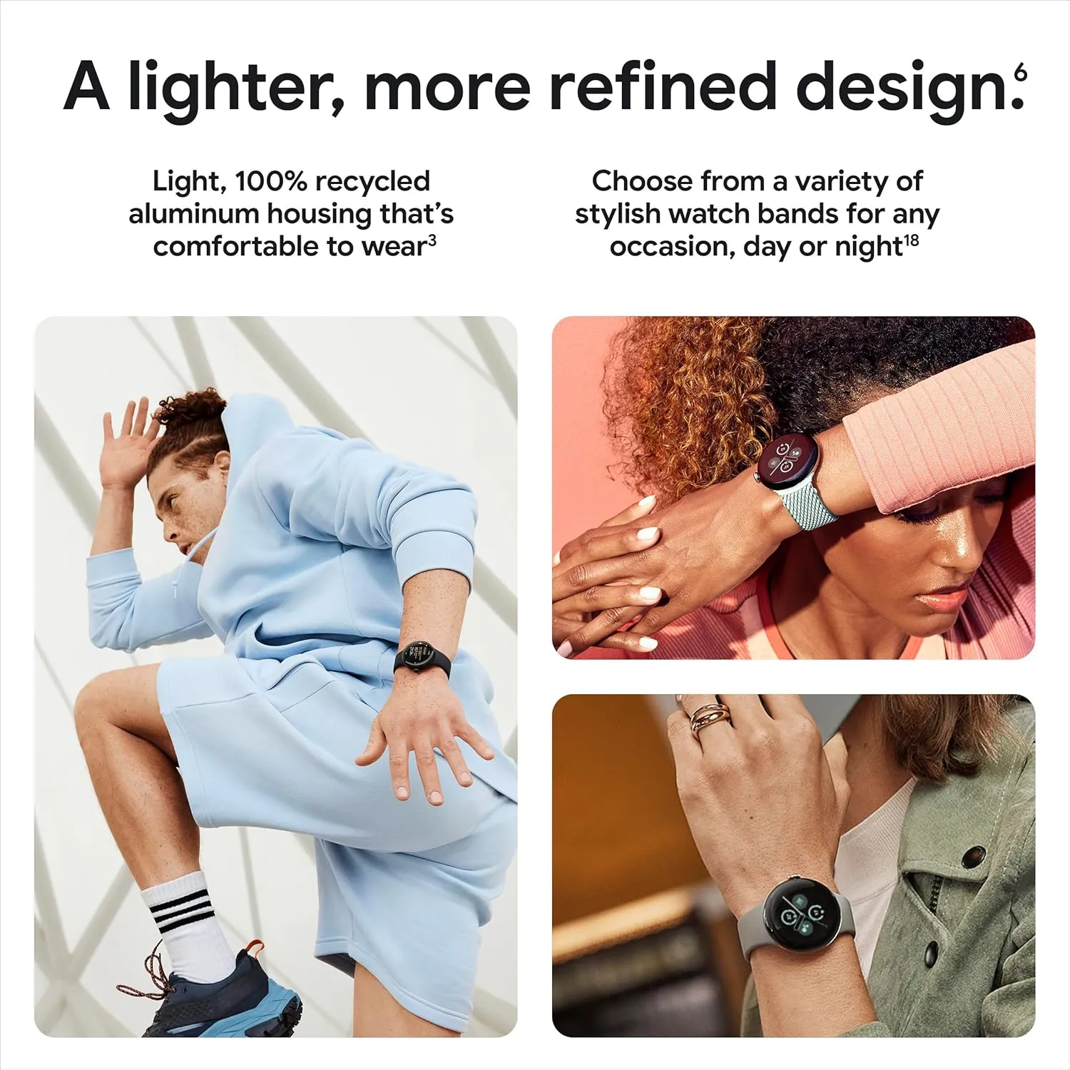 Google Pixel Watch 2 (Previous Model) with the Best of Fitbit - Heart Rate Tracking, Stress Management, Safety Features - Android Smartwatch - Champagne Gold Aluminum Case - Hazel Active Band - Wi-Fi