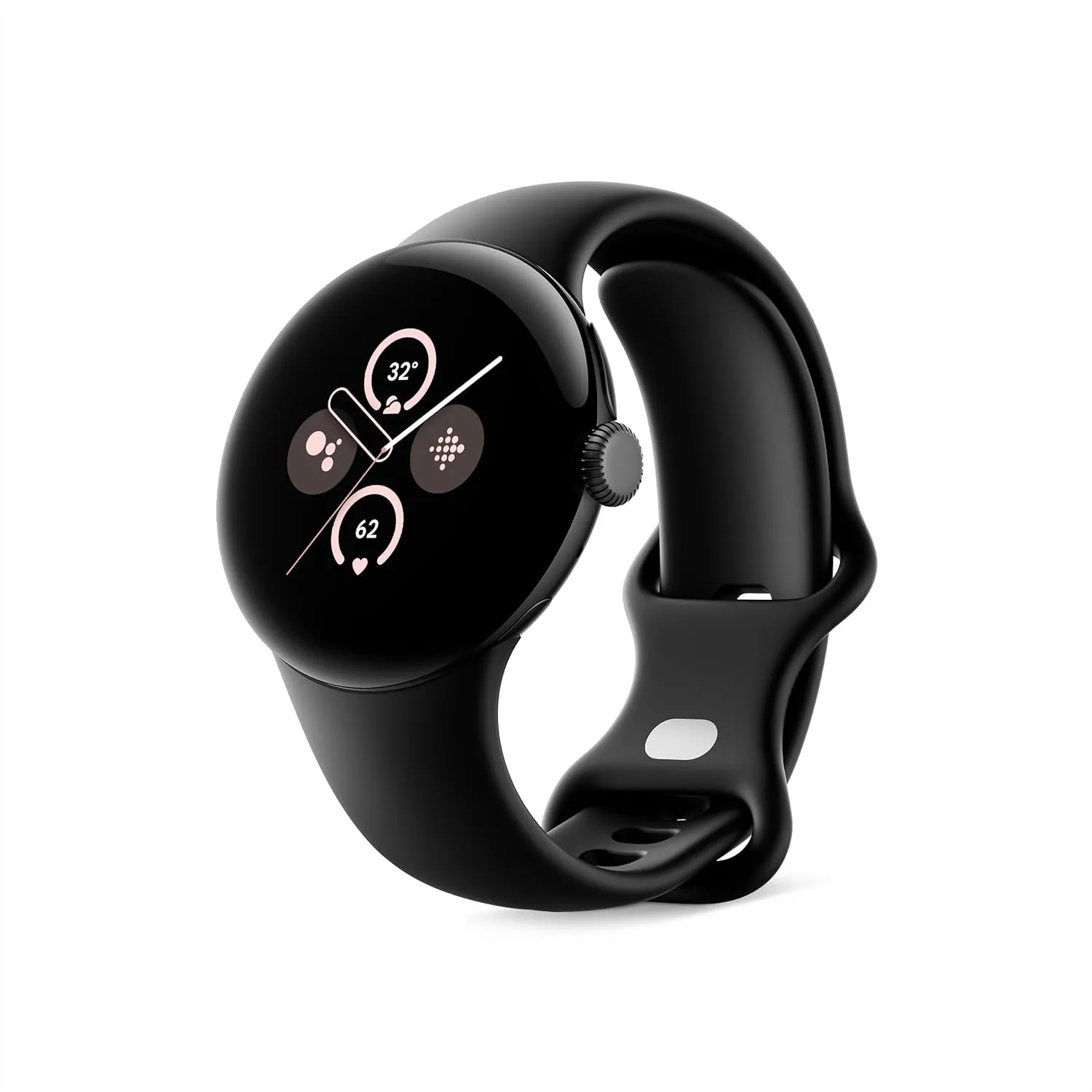 Google Pixel Watch 2 (Previous Model) with the Best of Fitbit - Heart Rate Tracking, Stress Management, Safety Features - Android Smartwatch - Champagne Gold Aluminum Case - Hazel Active Band - Wi-Fi