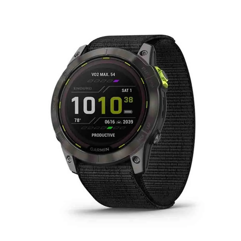 GPS 手錶 Enduro 2 Sapphire Carbon Gray DLC Titanium with Black Nylon