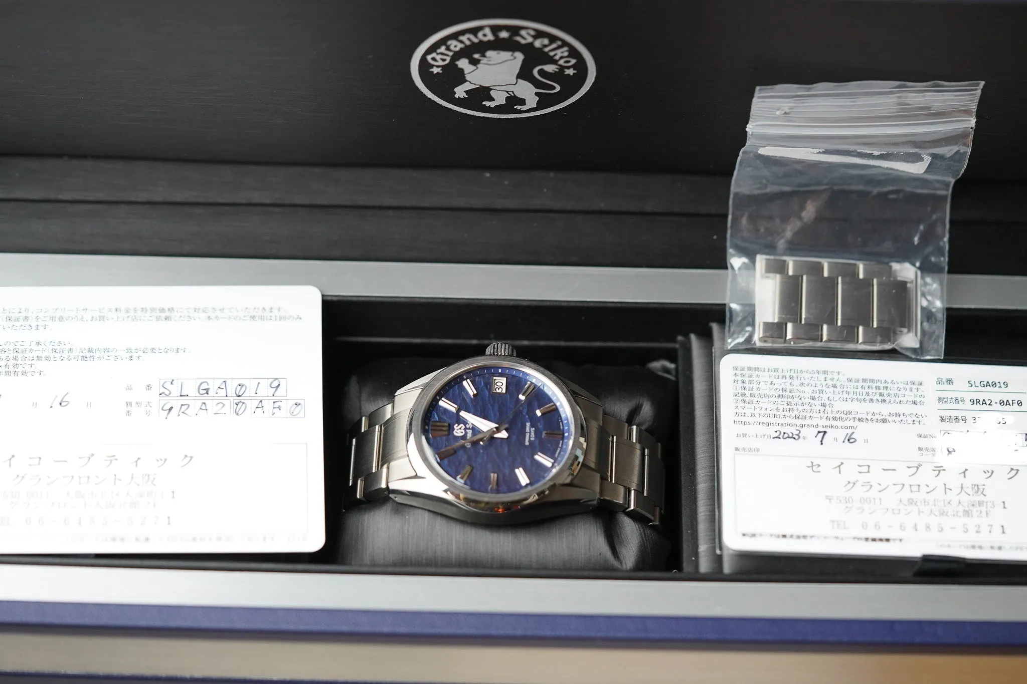 Grand Seiko Evolution 9 SLGA019 'Lake Suwa'
