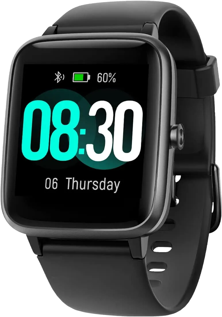 GRV Smart Watch for iOS and Android Phones, Watches for Men Women IP68 Waterproof Smartwatch Fitness Tracker Watch with Heart Rate/Sleep Monitor Steps Calories Counter (Pink)