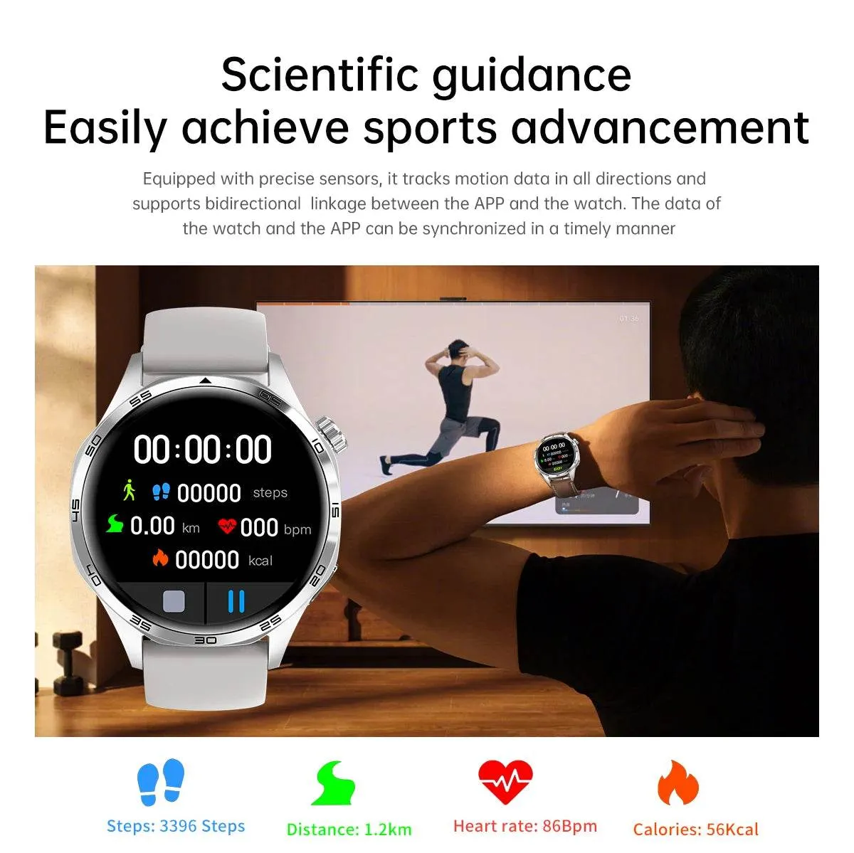 GT5 PRO Smart Watch Men Watch 5 Pro AMOLED HD Screen Bluetooth Call GPS Trajectory NFC Heart Rate Compass SmartWatches New
