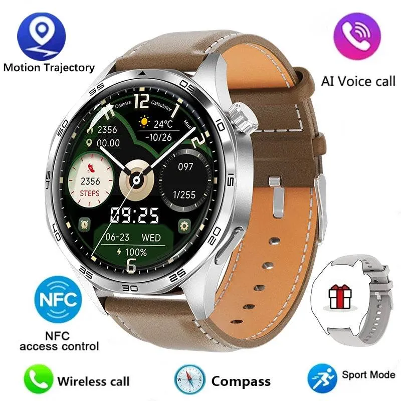 GT5 PRO Smart Watch Men Watch 5 Pro AMOLED HD Screen Bluetooth Call GPS Trajectory NFC Heart Rate Compass SmartWatches New