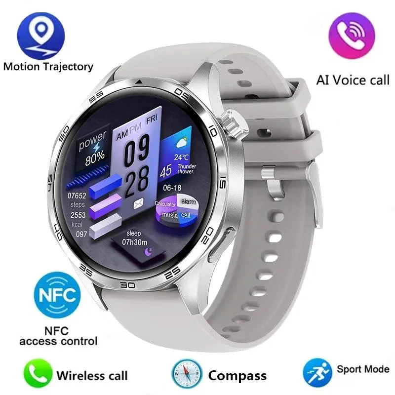 GT5 PRO Smart Watch Men Watch 5 Pro AMOLED HD Screen Bluetooth Call GPS Trajectory NFC Heart Rate Compass SmartWatches New