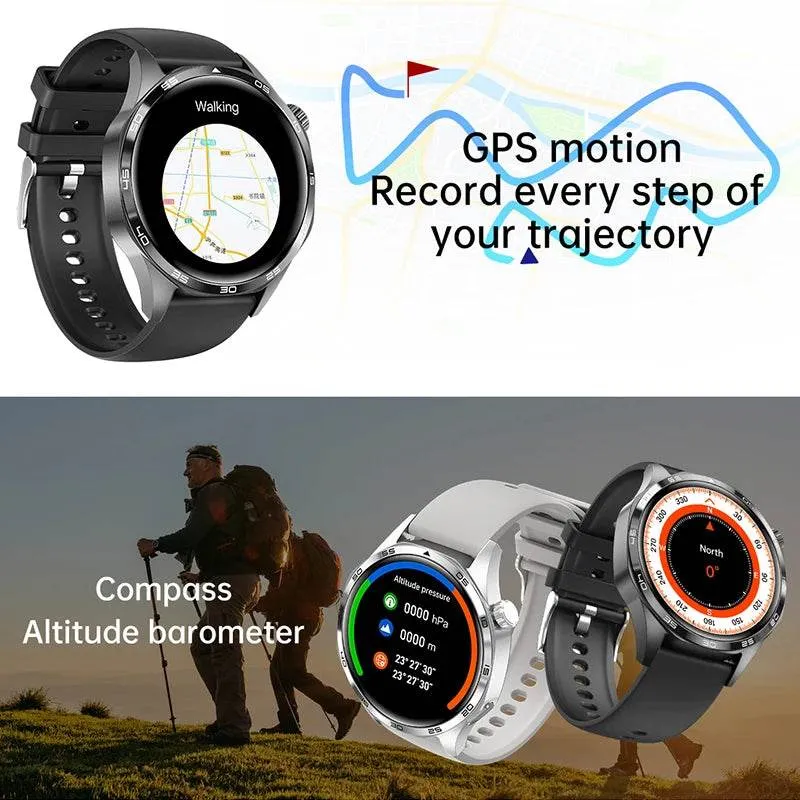 GT5 PRO Smart Watch Men Watch 5 Pro AMOLED HD Screen Bluetooth Call GPS Trajectory NFC Heart Rate Compass SmartWatches New