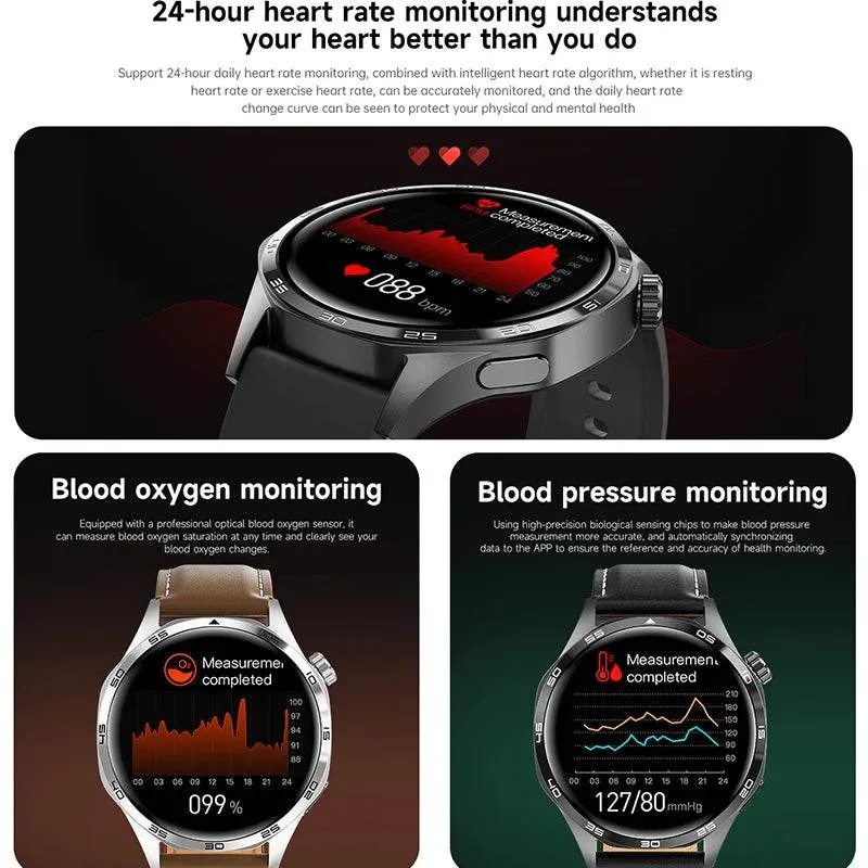 GT5 PRO Smart Watch Men Watch 5 Pro AMOLED HD Screen Bluetooth Call GPS Trajectory NFC Heart Rate Compass SmartWatches New