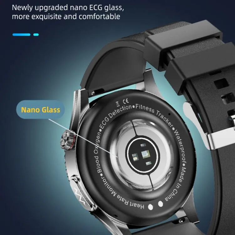 H9 1.43 inch Silicone Strap ECG Smart Watch Supports Bluetooth Calls/Smart Voice Assistant(Blue)