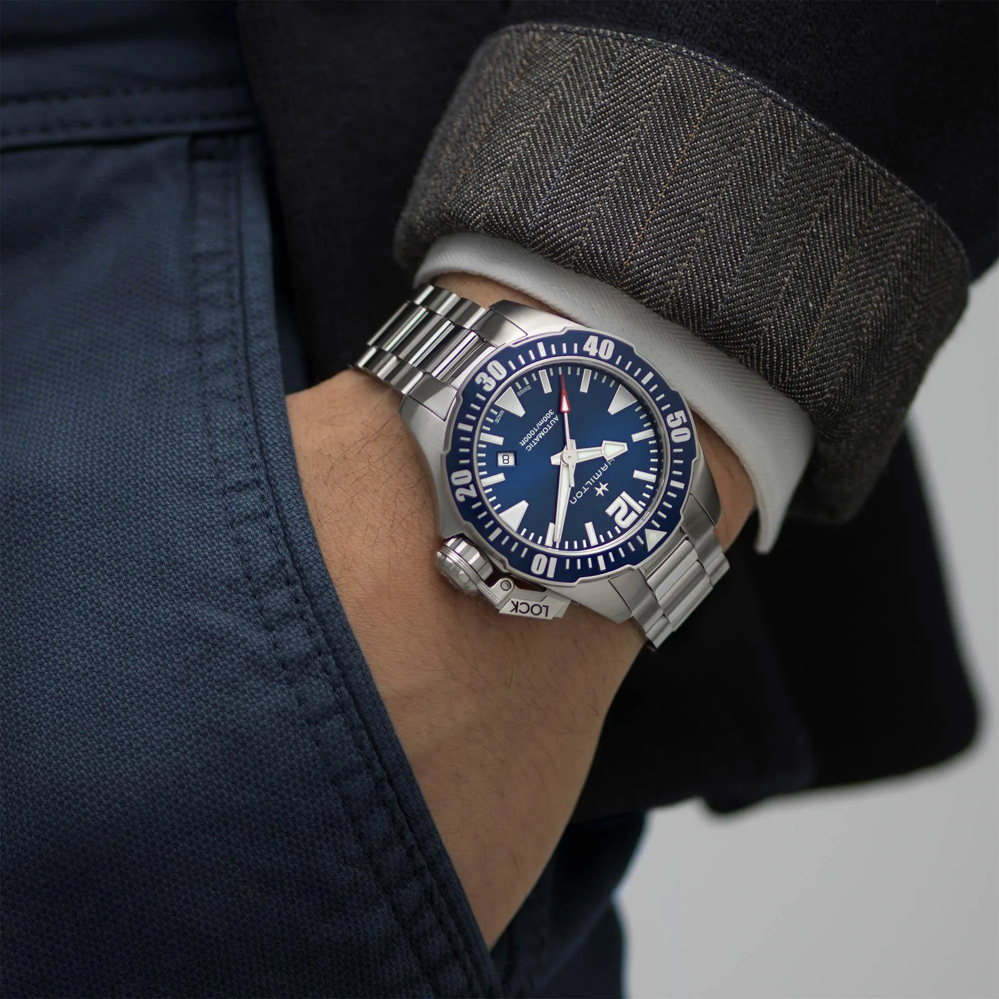 Hamilton Khaki Navy Frogman Automatic Men's Watch H77705145